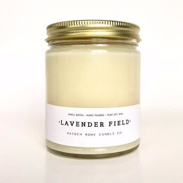 Lavender Field Scented Soy Candle Hayden Rowe Candle Lavender Sage Rosemary