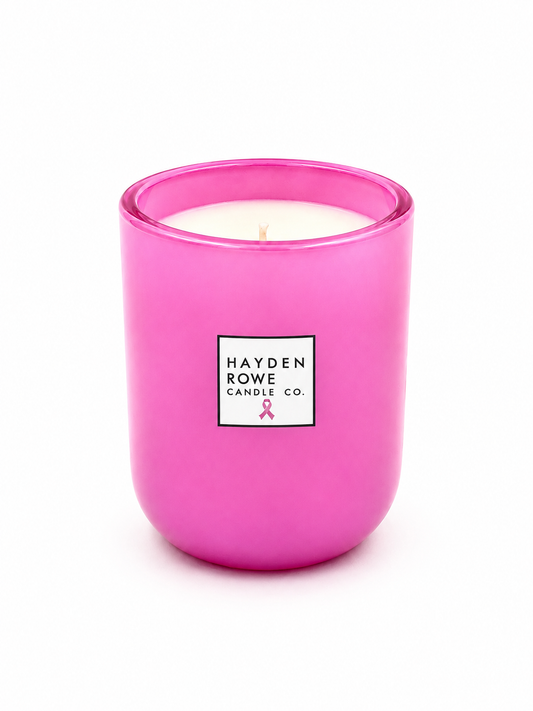 Flame - Limited Edition Breast Cancer Soy Candle, 12 oz